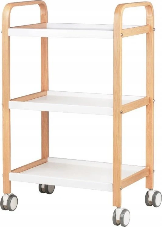 Activeshop Kosmetologinis vežimėlis BEAUTY WOOD