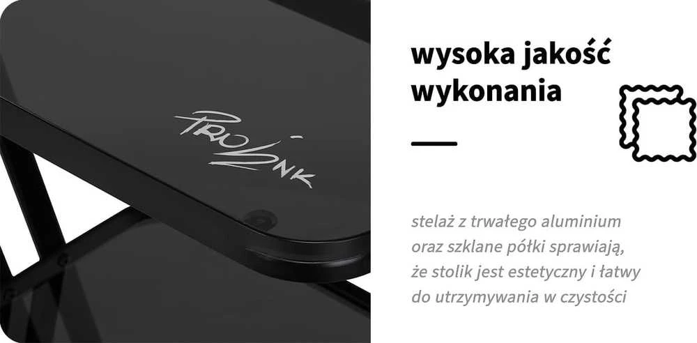 Activeshop Kosmetologinis vežimėlis Tattoo Pro Ink 6701 Juodas