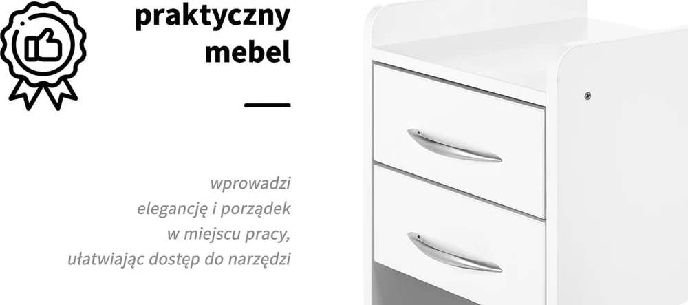 Activeshop Kosmetologinis vežimėlis Pro 969 (4 stalčiai)