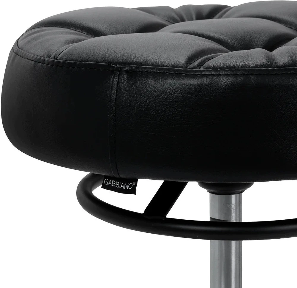 Activeshop Kirpėjo meistro kėdutė Gabbiano D054, juoda su juodu pagrindu