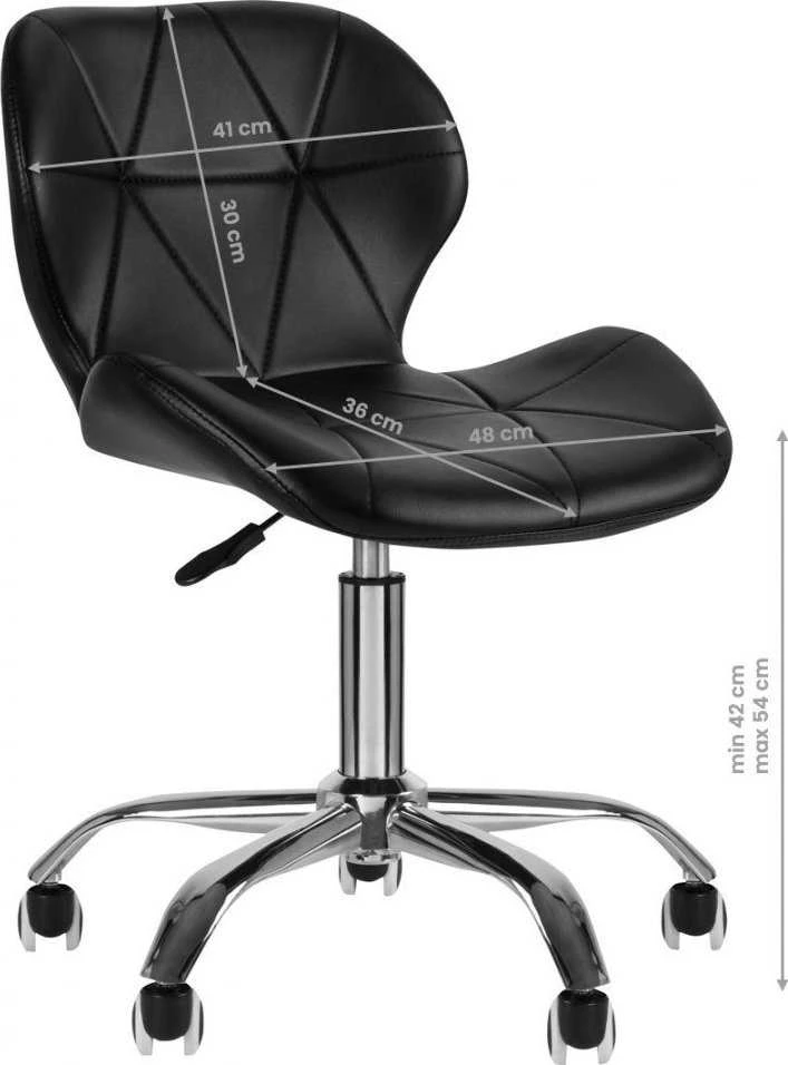 Activeshop Kosmetologinė meistro kėdutė QS-06 Juodas