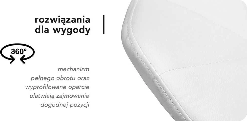 Activeshop Kosmetologinė meistro kėdutė QS-06B Baltas