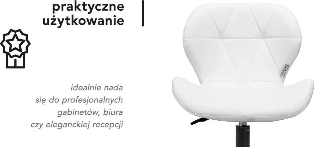 Activeshop Kosmetologinė meistro kėdutė QS-06B Baltas