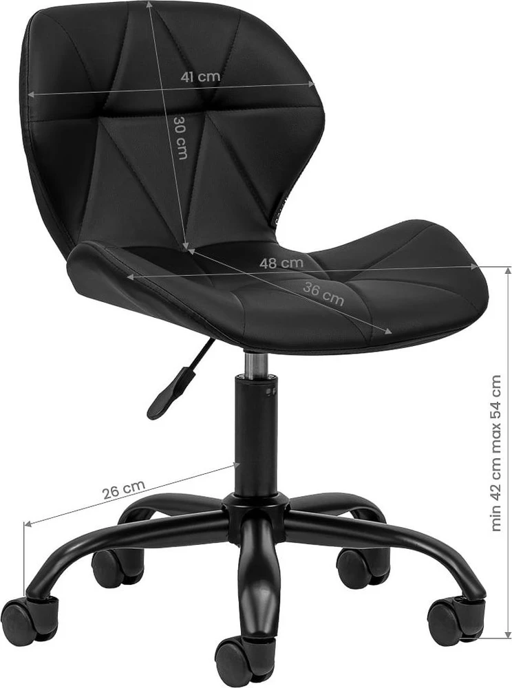 Activeshop Kosmetologinė meistro kėdutė QS-06B Juodas