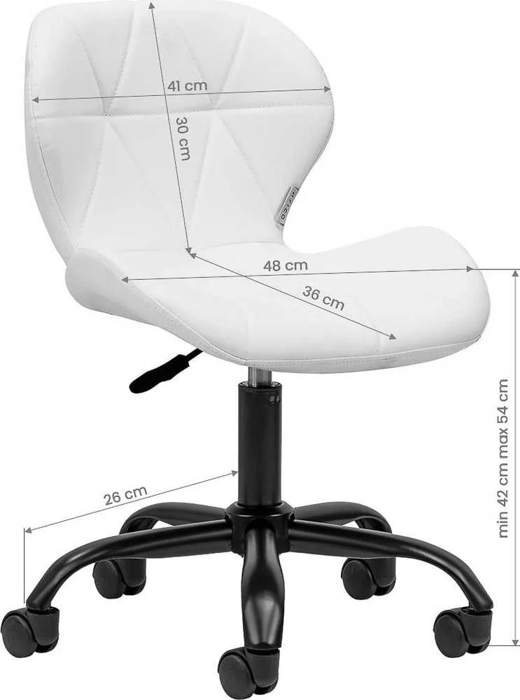 Activeshop Kosmetologinė meistro kėdutė QS-06B Baltas