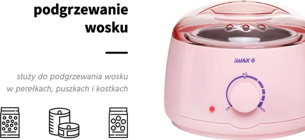 Activeshop Vaško šildytuvas iWAX 100 rožinė