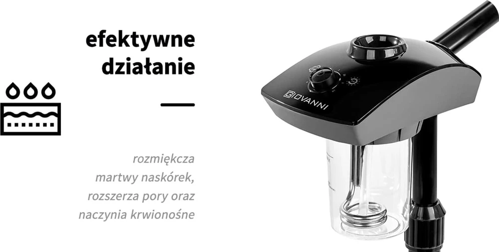 Activeshop Veido garinimo prietaisas - vapozonas Giovanni D-20 Juodas