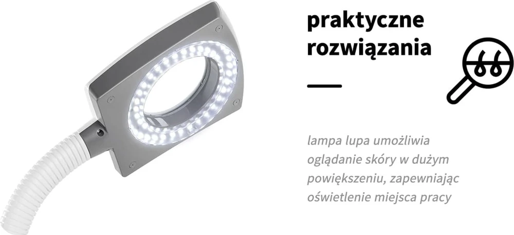 Activeshop Veido garinimo prietaisas su LED lupa – vapozonas Giovanni D-21 baltas