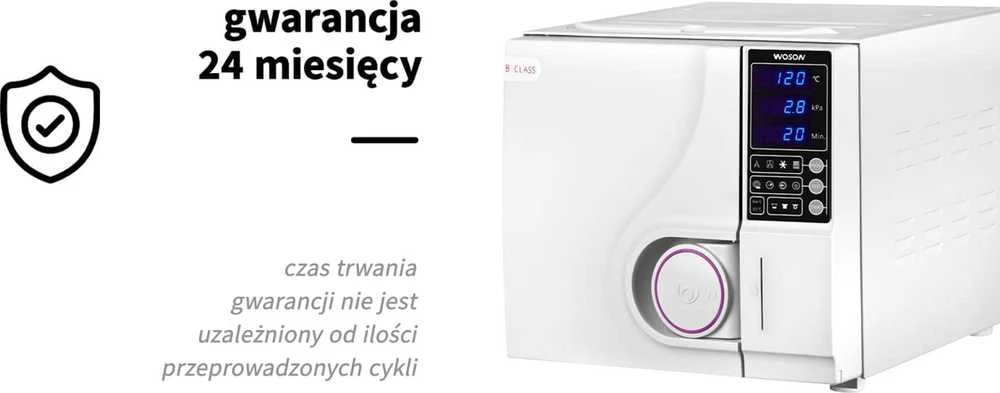 Activeshop Sterilizatorius autoklavas WOSON 8L 1,5kw B klasė (medicininis)