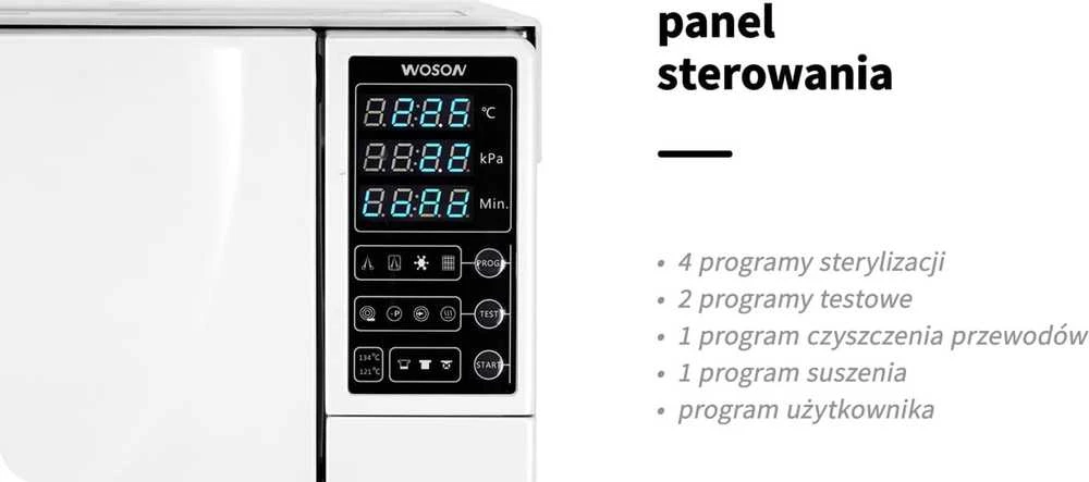 Activeshop Sterilizatorius autoklavas WOSON 8L 1,5kw B klasė (medicininis)