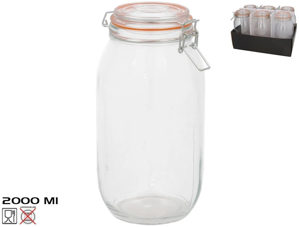 Hermetiškas indas 2000 ml, 25 x 12 x 12 cm, KITCHEN&GO