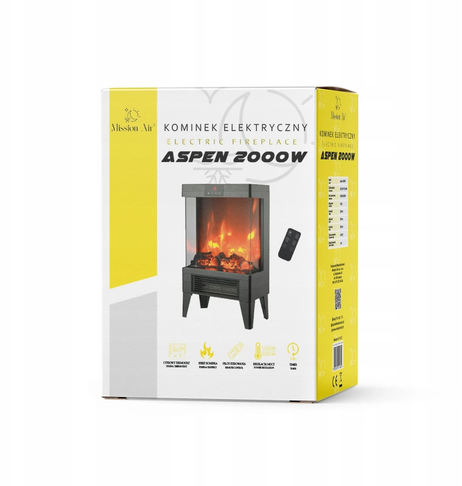 ACV Elektrinis židinys ASPEN 2000W