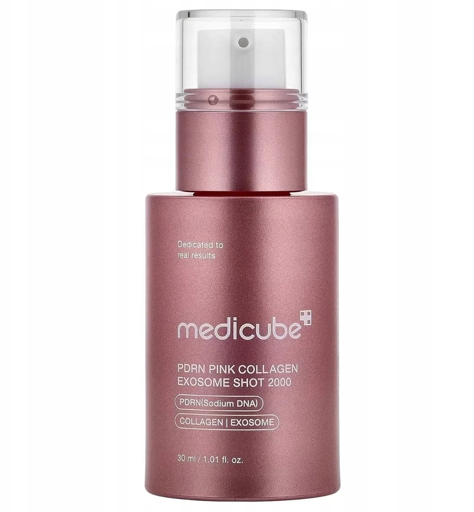 Medicube PDRN Rožinė Collagen Exosome Shot 2000 veido serumas, 30 ml