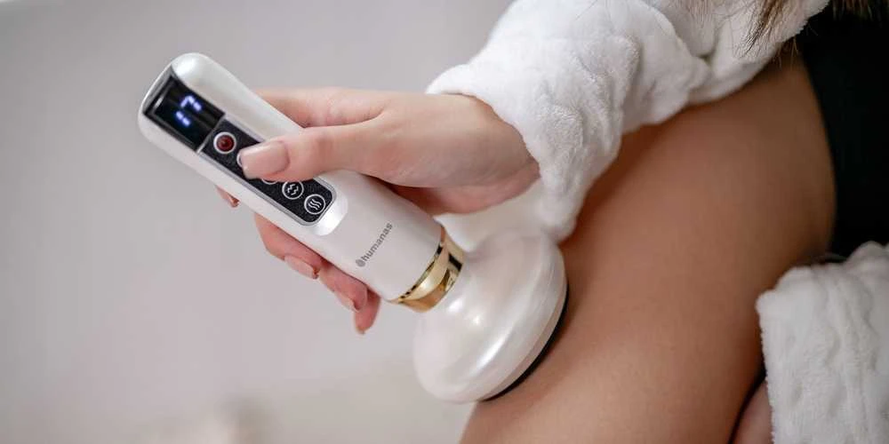 Grožio priemonė - Humanas DermaSmooth Anticeliulitinis Masažuoklis, Baltas