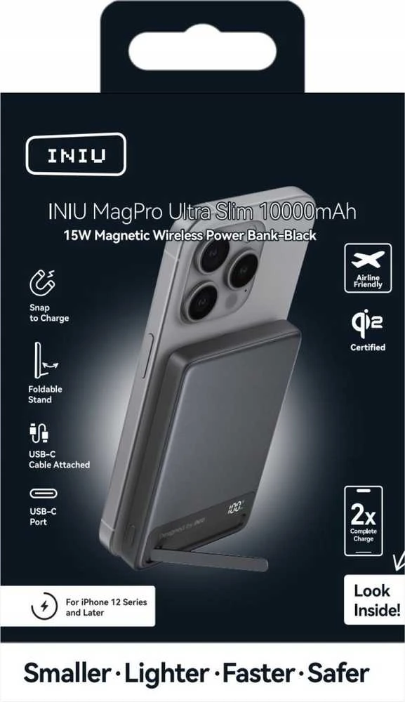 Adam Elements Iniu MagPro Slim 10K juoda