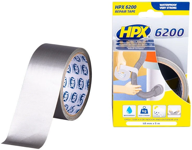 hpx Šakių juosta sidabrinė, 50 mm x 5 m