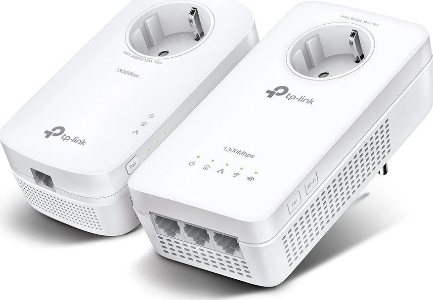 Maršrutizatorius TP-Link TL-WPA1300P rinkinys, 1300 Mbit/s, IEEE 1901, IEEE 802.3, IEEE 802.3u, E / F tipas, gigabito eternetas, 10, 100, 1000 Mbit/s, 1 „Wi2-Fi