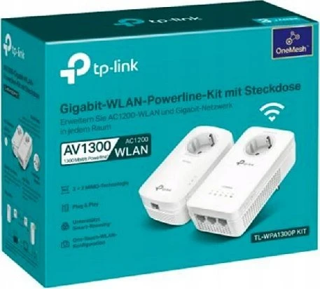 Maršrutizatorius TP-Link TL-WPA1300P rinkinys, 1300 Mbit/s, IEEE 1901, IEEE 802.3, IEEE 802.3u, E / F tipas, gigabito eternetas, 10, 100, 1000 Mbit/s, 1 „Wi2-Fi