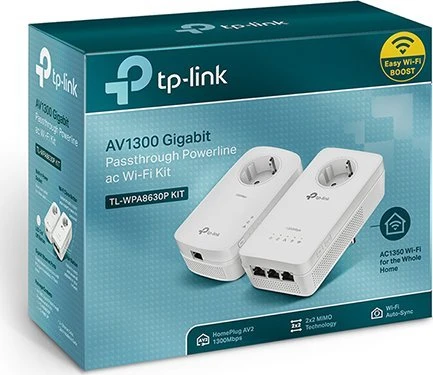 Maršrutizatorius TP-Link TL-WPA1300P rinkinys, 1300 Mbit/s, IEEE 1901, IEEE 802.3, IEEE 802.3u, E / F tipas, gigabito eternetas, 10, 100, 1000 Mbit/s, 1 „Wi2-Fi