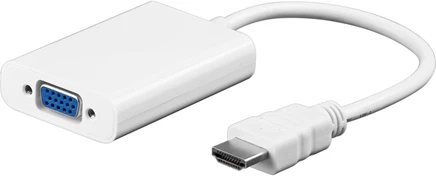 Goobay | HDMI/VGA adapteris, dengtas nikeliu | 68793 | Juodas | HDMI kištukas (A tipas) | VGA moteriškas (15 kontaktų)