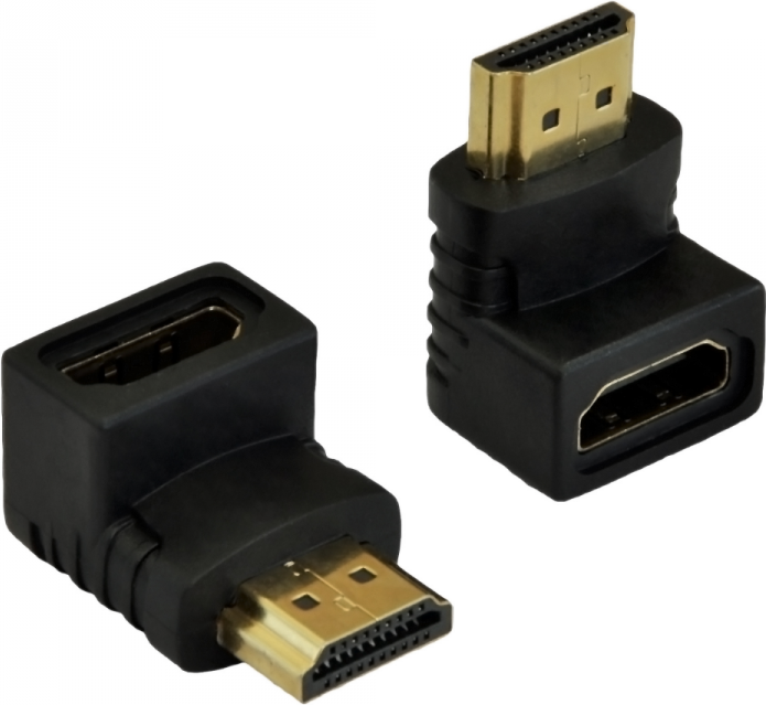 Akyga adapteris AK-AD-01 90° HDMI (m) / HDMI (f) kampas