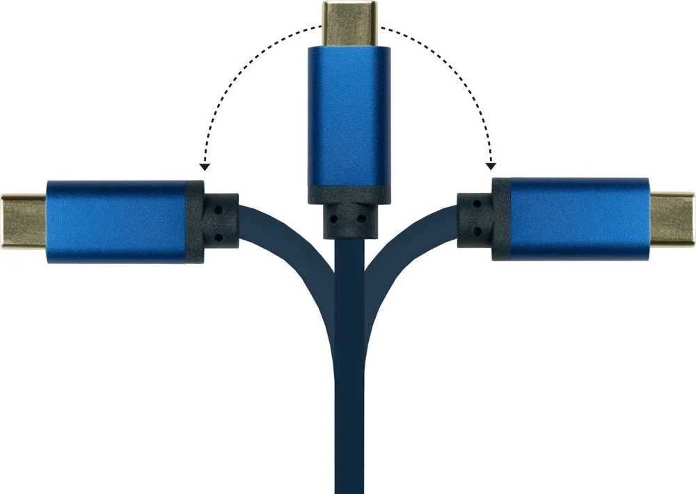 Alcasa Geros jungtys Geros jungtys USB-C ir HDMI 2.0b 60Hz CU 1,5m blau