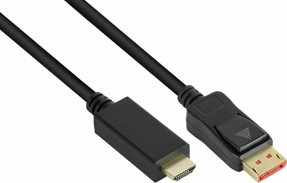 Adapteris AV Alcasa Alcasa DP14-HDMI5 adapter kablowy 5 m DisplayPort HDMI Juodas