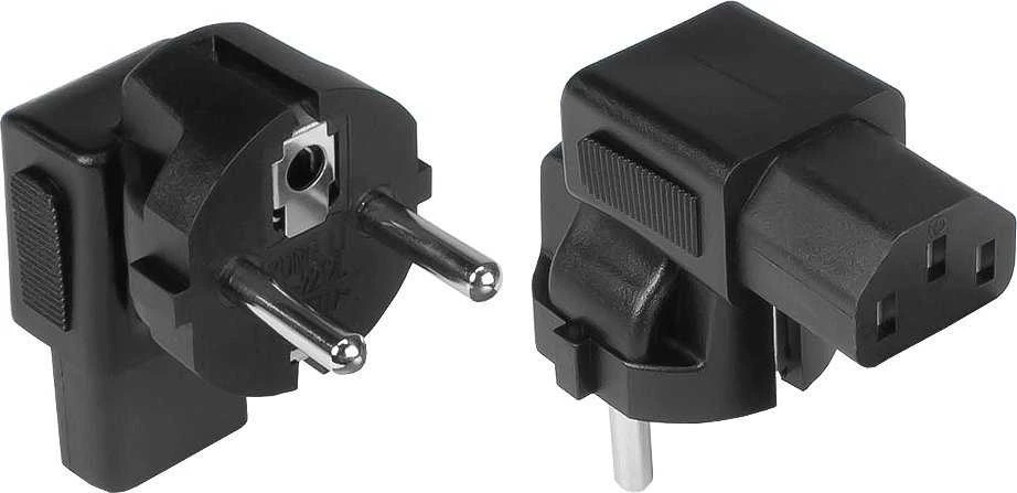 Kampuoti C13 į E/F maitinimo adapteriai