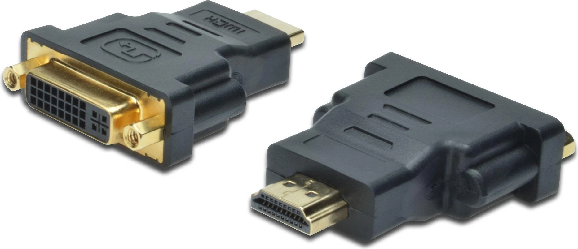 Assmann Electronic ASSMANN HDMI adapteris tipas A - DVI-I(24+5) M/F Full HD bl
