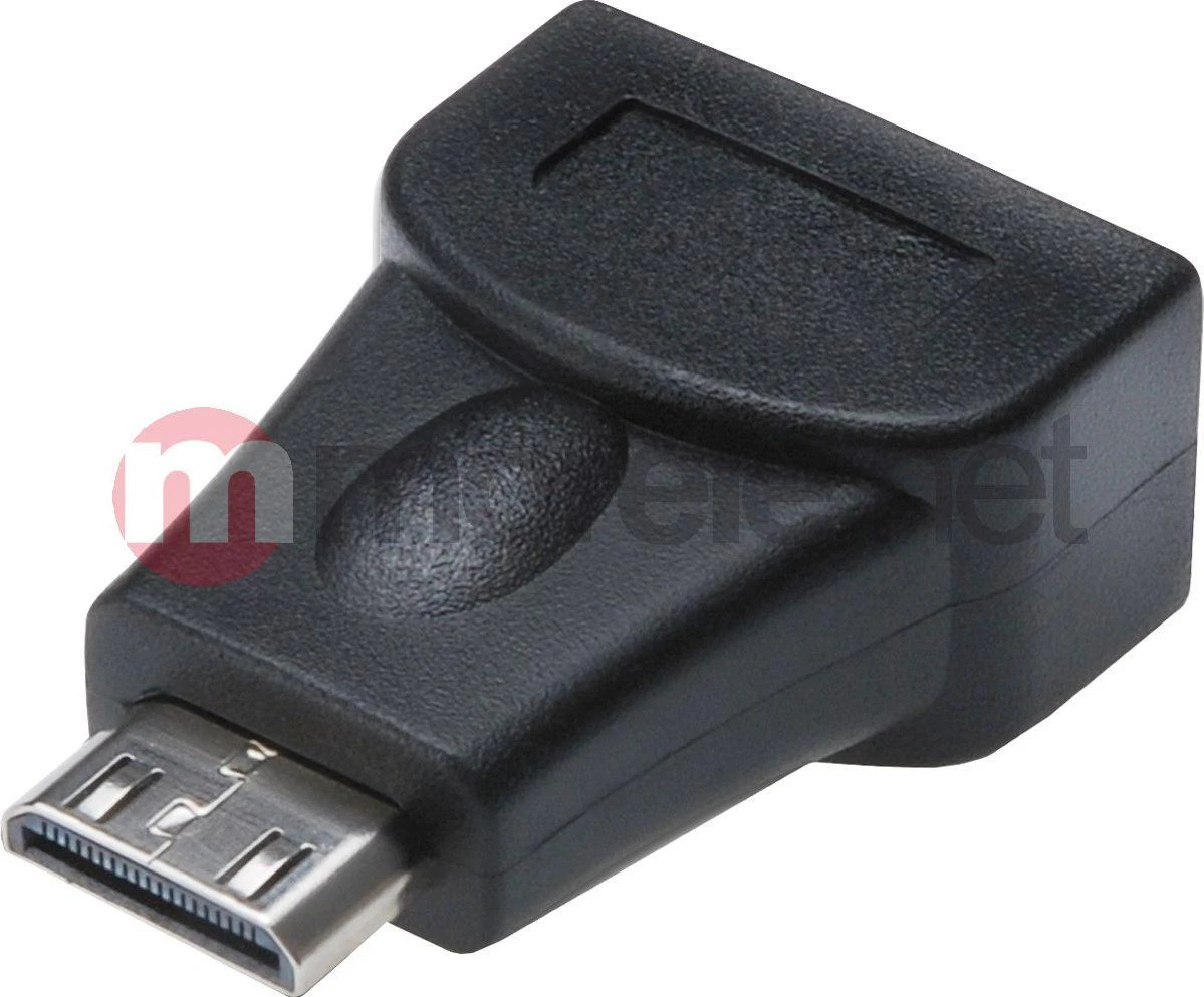 Assmann Electronic ASSMANN HDMI adapteris tipas C - A M/F Ultra HD 60p bl