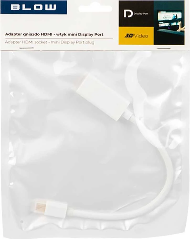 HDMI į mini DisplayPort adapteris pakuotėje
