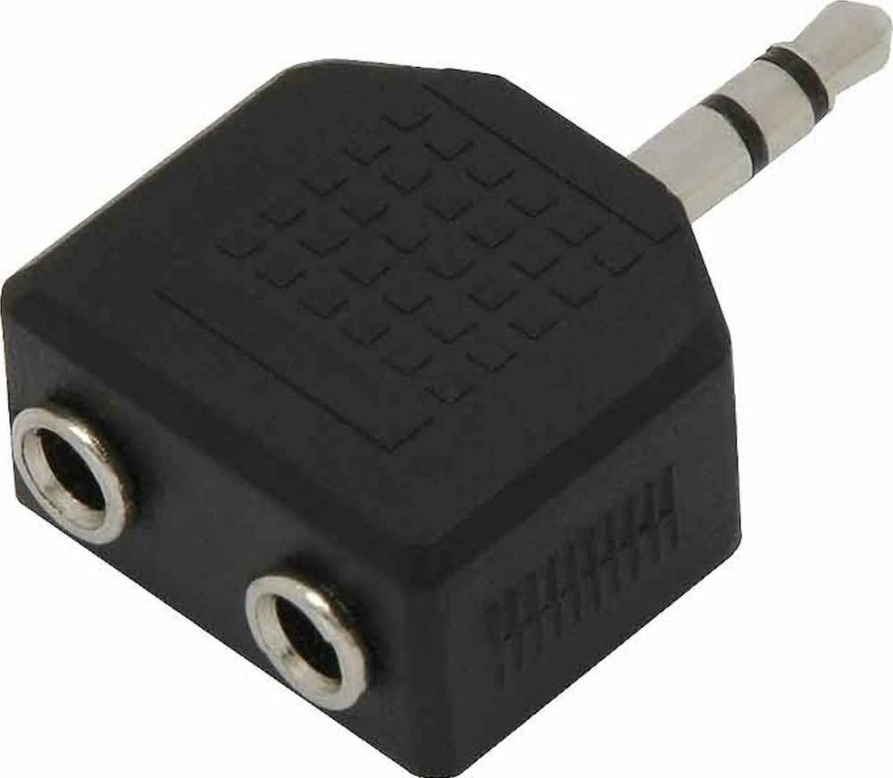 3.5 mm garso skirstytuvas su dviguba jungtimi