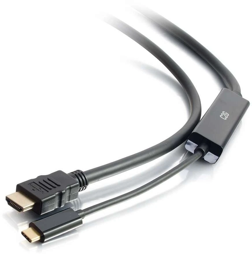 Adapteris AV C2G 1.8m USB-C® to HDMI® Audio/Video Adapteris Cable - 4K 60Hz, 1.8 m, USB Type-C, HDMI Type A (Standard), Male, Male, Straight (26889)