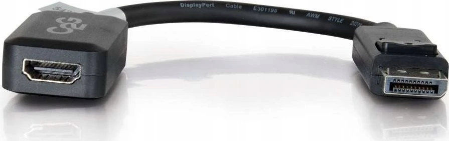 Adapteris AV C2G C2G 8 colių „DisplayPort“ į HDMI adapteris – DP–HDMI adapteris – 1080p – Juodas – M/F – Vaizdo adapteris – „DisplayPort“ kištukas prie HDMI lizdo – 20,3 cm – ekranuotas – Juoda