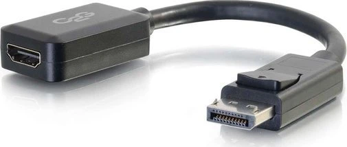 Adapteris AV C2G C2G 8 colių „DisplayPort“ į HDMI adapteris – DP–HDMI adapteris – 1080p – Juodas – M/F – Vaizdo adapteris – „DisplayPort“ kištukas prie HDMI lizdo – 20,3 cm – ekranuotas – Juoda