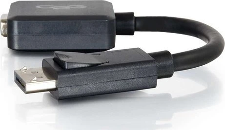 Adapteris AV C2G C2G 8in DisplayPort to VGA Adapteris - DP to VGA Adapteris Converter - Juodas - M/F - DisplayPort-Kabelis - DisplayPort (M) zu HD-15 (VGA) (W) - 20.32 cm - eingerastet - Juodas