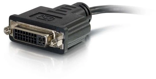 AV adapteris C2G HDMI į DVI-D adapteris - HDMI į vienos jungties DVI-D keitiklis - M/F - vaizdo keitiklis - HDMI - DVI - juodas