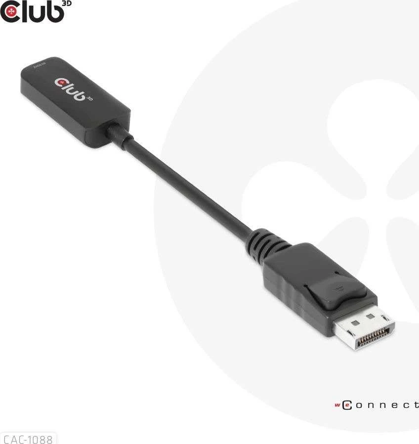 Club 3D CLUB3D CAC-1088 kabelio adapteris 0.21m DisplayPort HDMI juodas