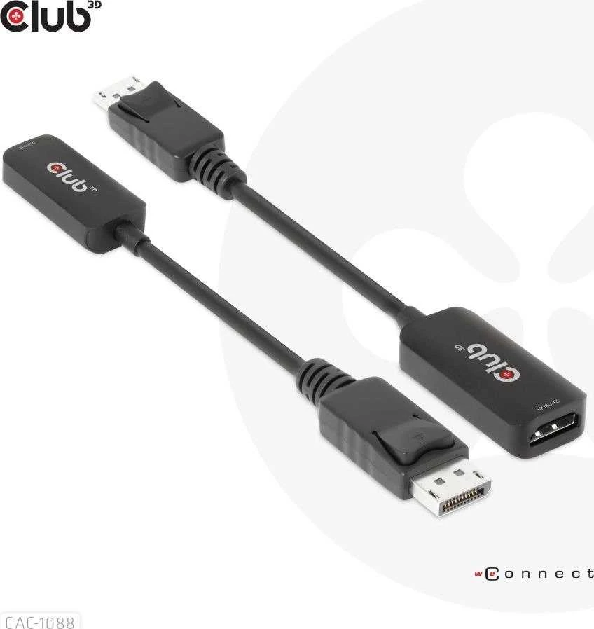 Club 3D CLUB3D CAC-1088 kabelio adapteris 0.21m DisplayPort HDMI juodas