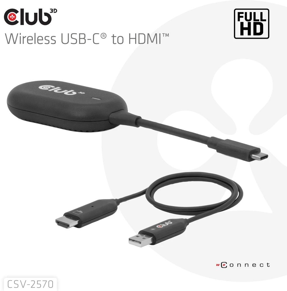 Club 3D Adapteris AV CLUB3D CSV-2570 koncentratorius USB Type-C