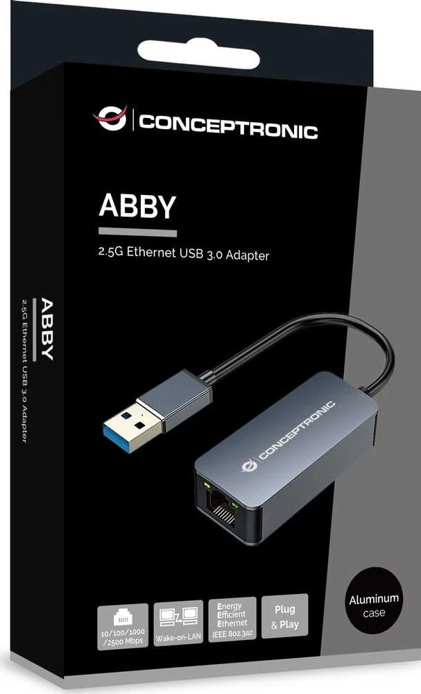 Adapteris AV Conceptronic CONCEPTRONIC Adapteris USB3.0-> RJ45 10/100/1000/2500 0,15 m