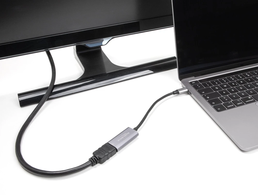 Adapteris AV Delock DeLOCK 60021 zewnętrzna karta graficzna usb 7680 x 4320 px Juodas, Pilka