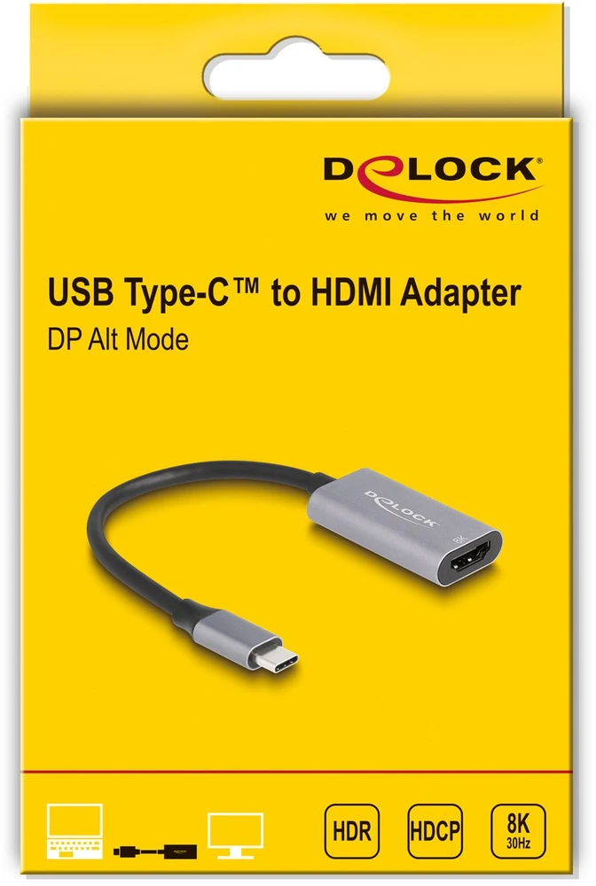 „Adapteris AV Delock DeLOCK 60021 išorinė vaizdo plokštė USB 7680 x 4320 px Juoda, Pilka“
