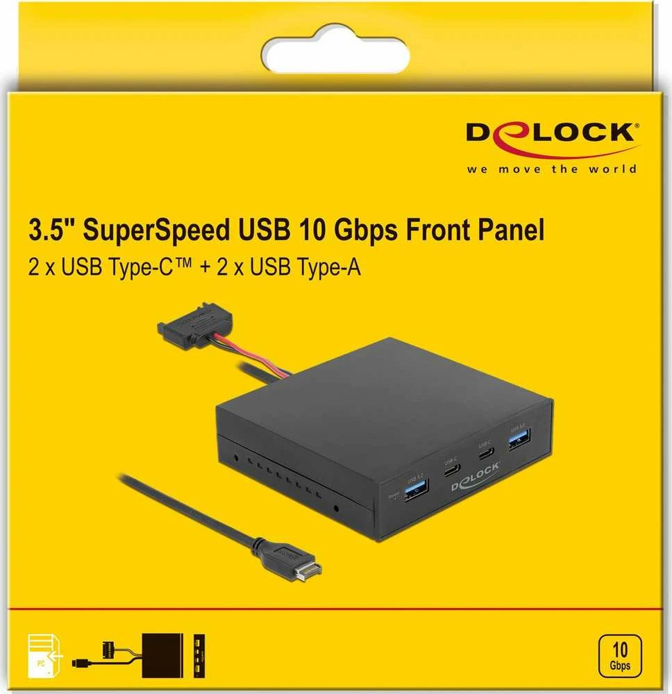 DLC DeLOCK 64057 diskų įrenginio skyriaus dangtelis Juoda