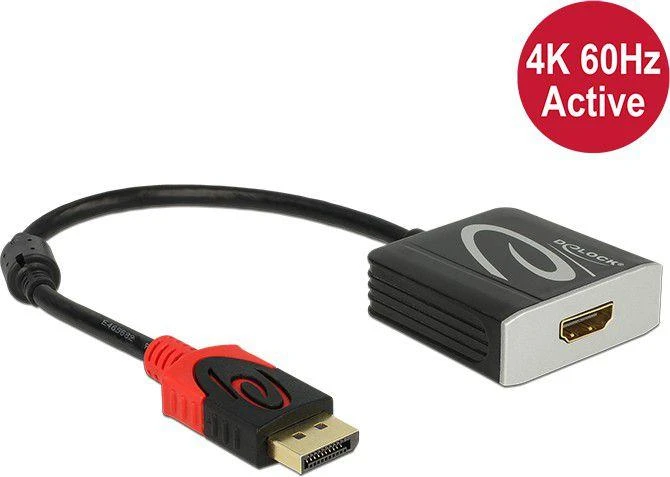 DisplayPort į HDMI aktyvus adapteris su 4K 60Hz palaikymu