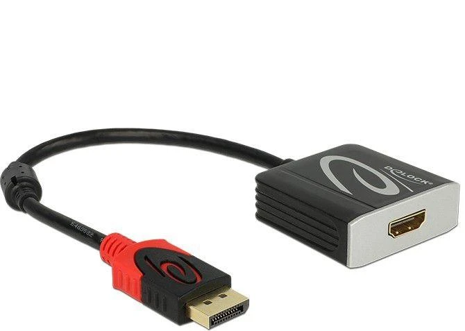 DLC DeLOCK 62734 vaizdo kabelio adapteris 0,2 m DisplayPort HDMI A tipo (standartinis) Juoda