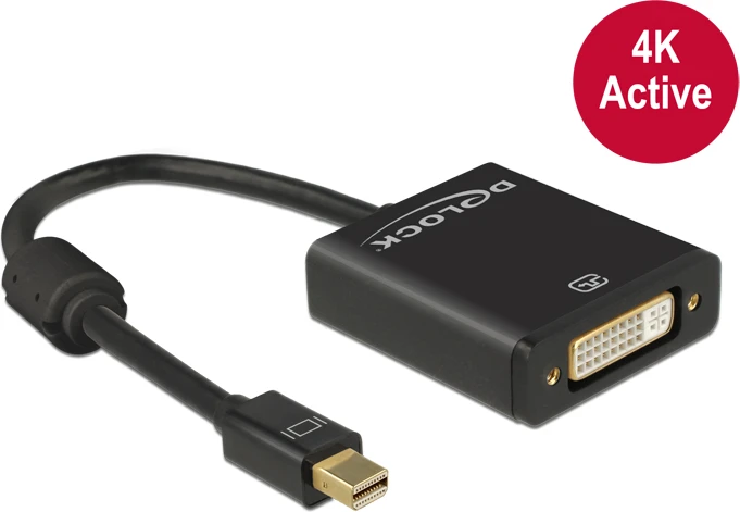 Delock mini DisplayPort į DVI adapteris su logotipu