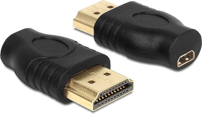 „Delock“ adapteris HDMI micro D moteriškas > HDMI A vyriškas