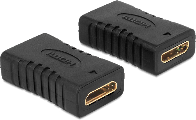 ADAPTER HDMI MINI(F)->HDMI MINI(F) BECZKA JUODA DELOCK