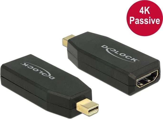 „DeLOCK 65583“, mini „Displayport 1.2“, HDMI, juodas